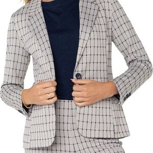 Liverpool Grid Fitted Knit Blazer